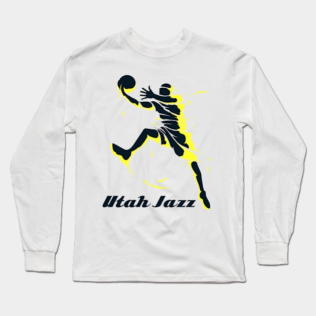 Utah Jazz Fans - NBA T-Shirt Long Sleeve T-Shirt by info@dopositive.co.uk